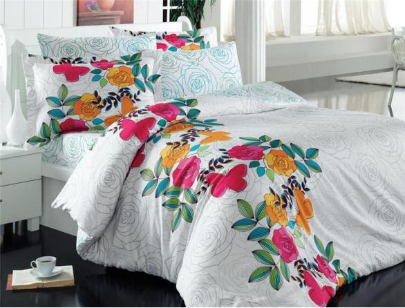 Комплект постельного белья Majoli Anemon Ranforce