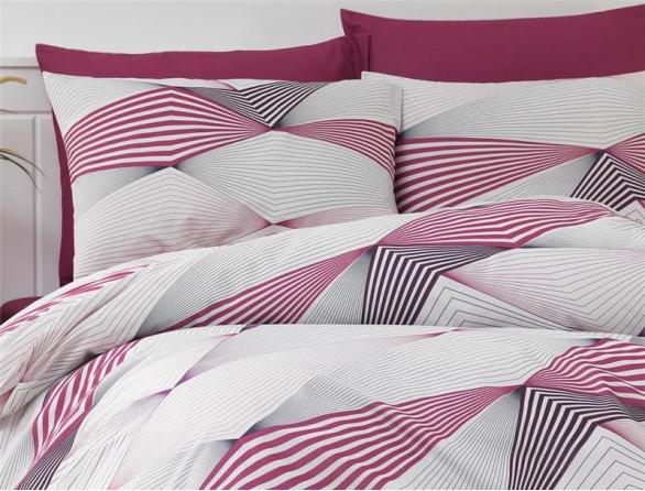 Комплект постельного белья Majoli Break Red Ranforce