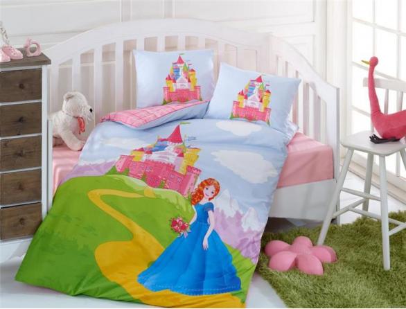 Комплект постельного белья Majoli Cindirella Bebek