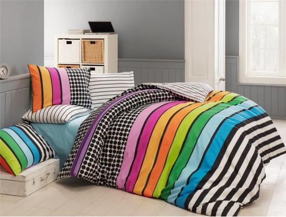 Комплект постельного белья Majoli Colored Ranforce