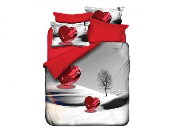 Комплект постельного белья Majoli Crystal 3D, сатин