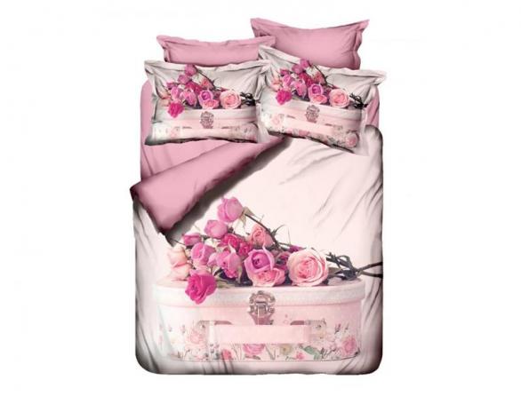Комплект постельного белья Majoli Gulsanem 3D, сатин