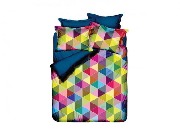 Комплект постельного белья Majoli Hexagon 3D, сатин