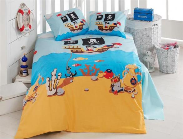 Комплект постельного белья Majoli Karayip Korsanlar Bebek Nevresim Takm