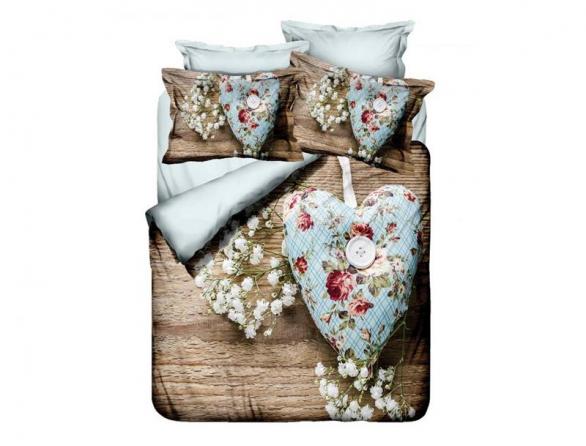 Комплект постельного белья Majoli Little Rose 3D, сатин