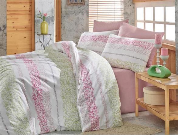 Комплект постельного белья Majoli Morel Ranforce