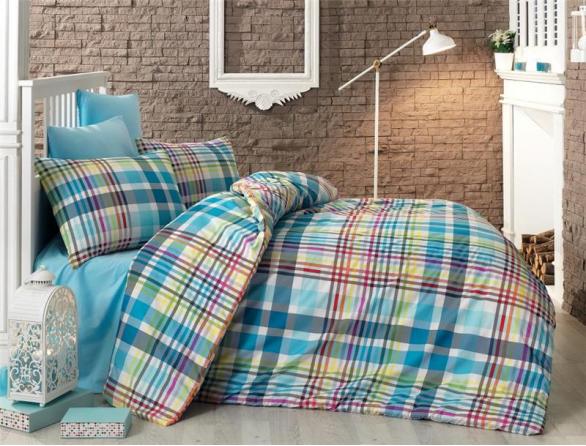 Комплект постельного белья Majoli Multicolor Ranforce