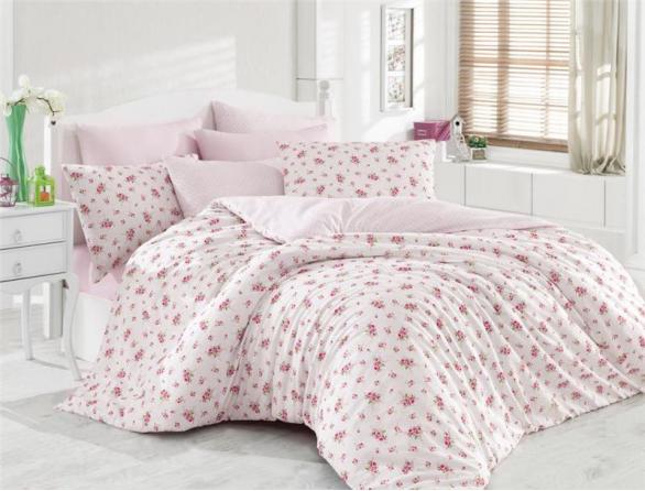 Комплект постельного белья Majoli Pinky Pink Ranforce