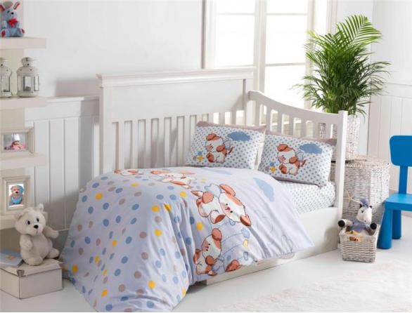 Комплект постельного белья Majoli Puppy Bebek