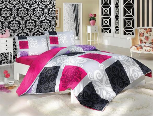 Комплект постельного белья Majoli Sedef Ranforce