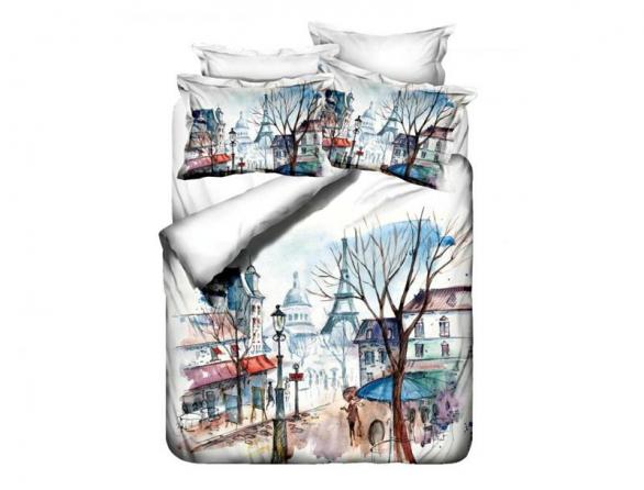 Комплект постельного белья Majoli Tart 3D, сатин