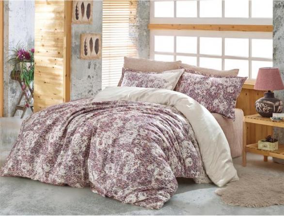 Комплект постельного белья Majoli Tyler Pink, сатин