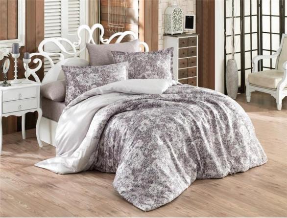 Комплект постельного белья Majoli Tyler Purple, сатин