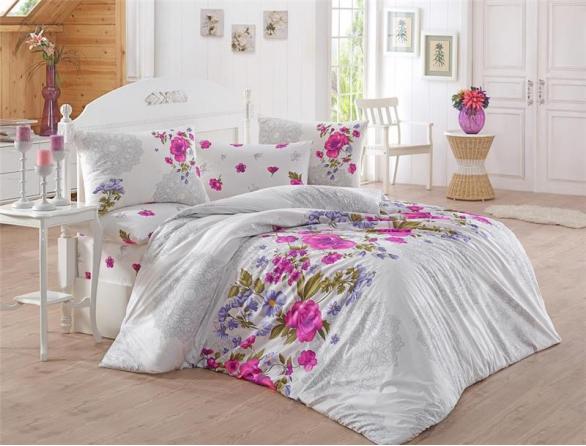 Комплект постельного белья Majoli Violette Ranforce