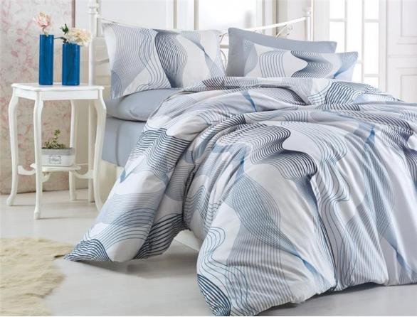 Комплект постельного белья Majoli Zeus Blue Ranforce