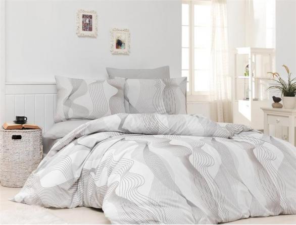 Комплект постельного белья Majoli Zeus Grey Ranforce