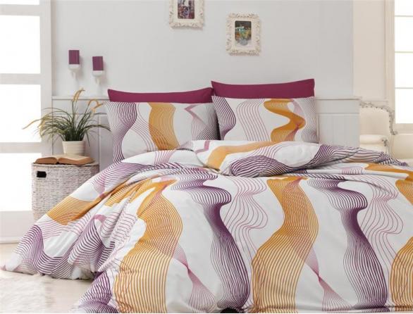 Комплект постельного белья Majoli Zeus Orange Ranforce