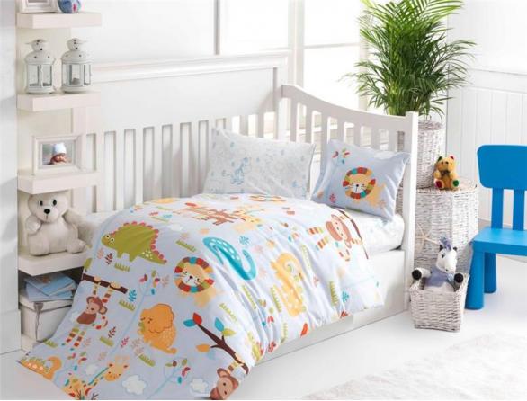 Комплект постельного белья Majoli Zoo Bebek